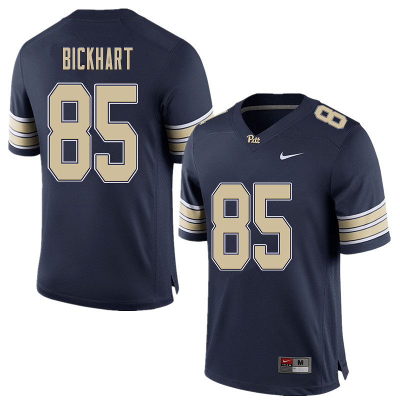 Men #85 Garrett Bickhart Pittsburgh Panthers College Football Jerseys Sale-Home Blue